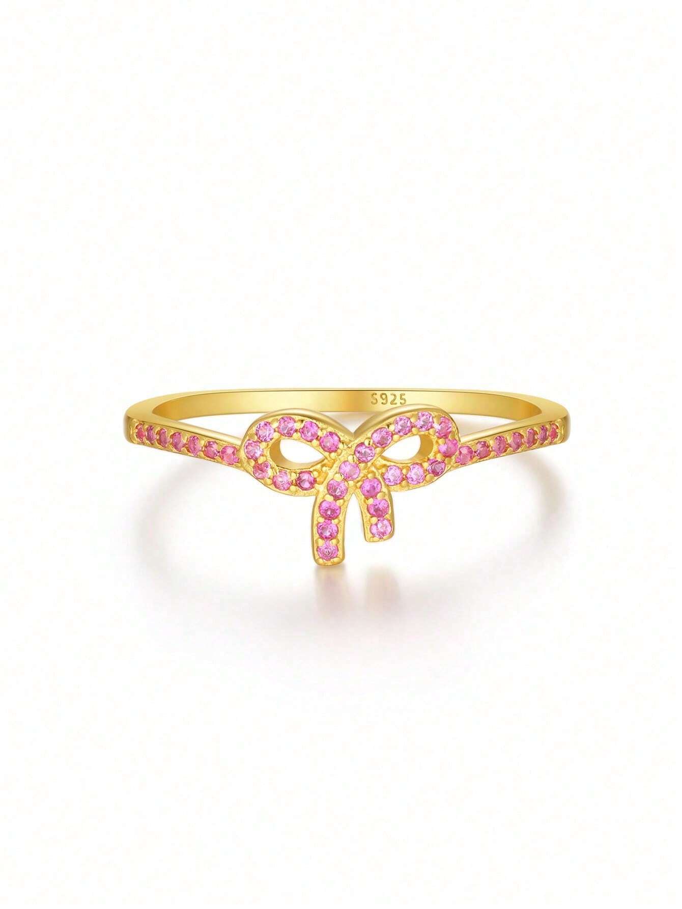 Žiedas "Rožinis kaspinėlis"