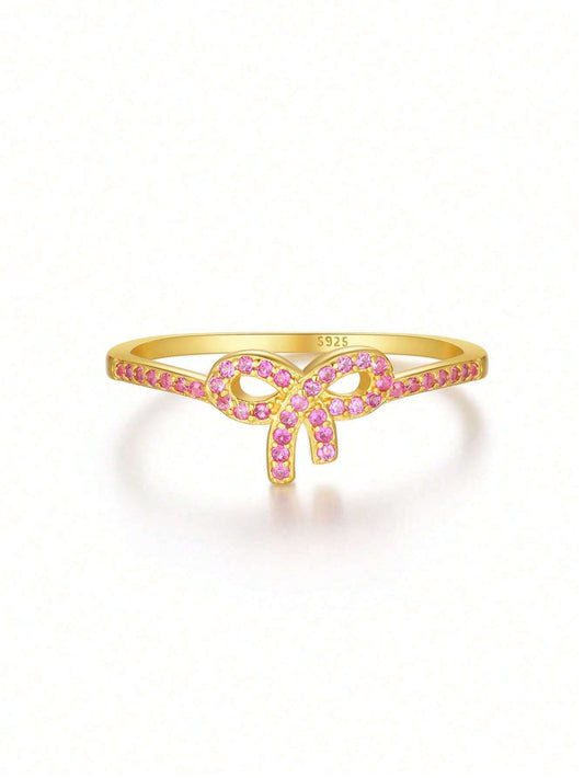 Žiedas "Rožinis kaspinėlis"